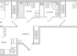 Продажа двухкомнатной квартиры в новостройке - Ленинградская область, Новосаратовка 