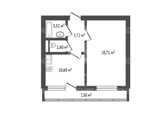 Продажа однокомнатной квартиры - Богословская улица, д.4, корп.1 