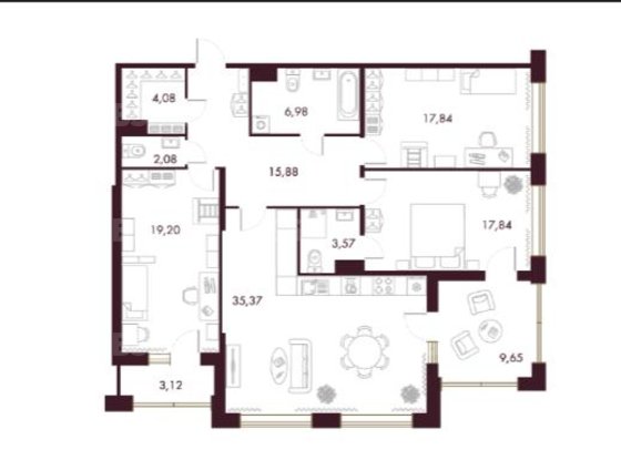 Продажа трехкомнатной квартиры - Петровский проспект, д.22, корп.2 стр 1 