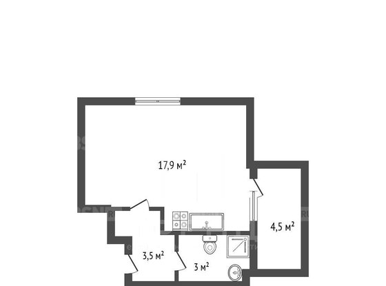 Продажа однокомнатной квартиры - Генерала Кравченко улица, д.8 
