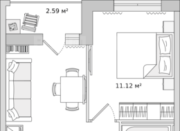Продажа однокомнатной квартиры в новостройке - Ленинградская область, Новосаратовка 
