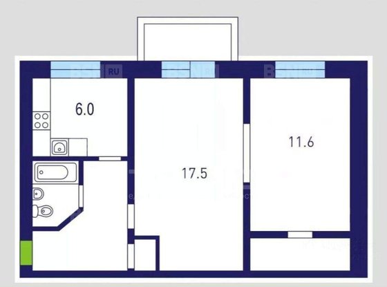 Продажа двухкомнатной квартиры - поселок Шушары, Школьная улица, д.14 