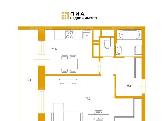 Продажа однокомнатной квартиры - Героев проспект, д.27, корп.1 