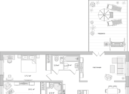 Продажа трехкомнатной квартиры в новостройке - ул. Белоостровская, д. 10, корп. 1 