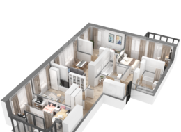 Продажа четырехкомнатной квартиры в новостройке - г. Санкт-Петербург, 3-я Конная Лахта, участок 9, (северо-восточнее дома 45, литера Д по 3-ей Конной Лахте) 