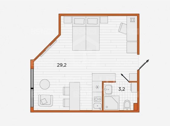 Продажа однокомнатной квартиры - поселок Парголово, Толубеевский проезд, д.8, корп.2 
