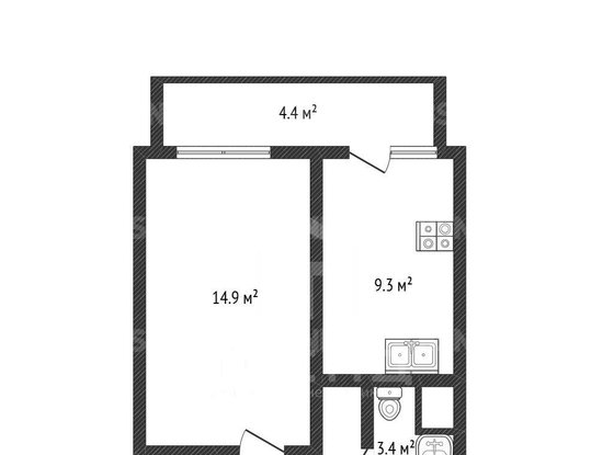 Продажа однокомнатной квартиры - Кудрово, Европейский проспект, д.14, корп.6 