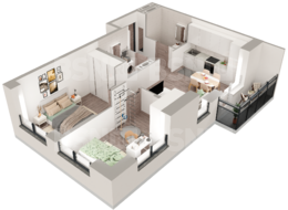 Продажа двухкомнатной квартиры в новостройке - г. Санкт-Петербург, 3-я Конная Лахта, участок 9, (северо-восточнее дома 45, литера Д по 3-ей Конной Лахте)
 