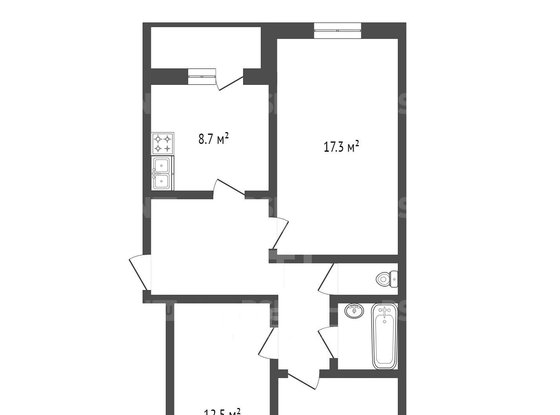 Продажа трехкомнатной квартиры - Кировск, Ладожская улица, д.14 