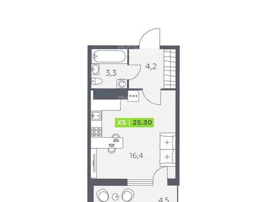 Продажа однокомнатной квартиры - поселок Шушары, Старорусский проспект, д.13, корп.2 стр 1 