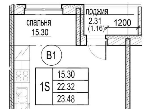 Продажа однокомнатной квартиры - Кудрово, Строителей проспект, д.5 
