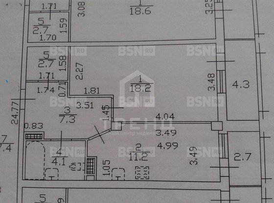 Продажа однокомнатной квартиры - Дыбенко улица, д.42, корп.3 