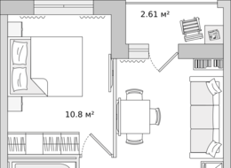 Продажа однокомнатной квартиры в новостройке - Ленинградская область, Новосаратовка 