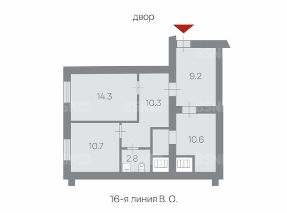 Продажа офиса - 16-я В.О. линия, д.21, литера А 