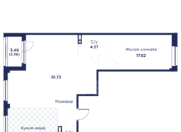 Продажа трехкомнатной квартиры в новостройке - г. Санкт-Петербург, внутригородское муниципальное образование Санкт-Петербурга город Кронштадт, Цитадельская дорога, участок 10 