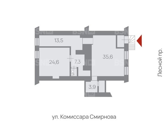 Продажа офиса - Лесной проспект, д.8, литера А 