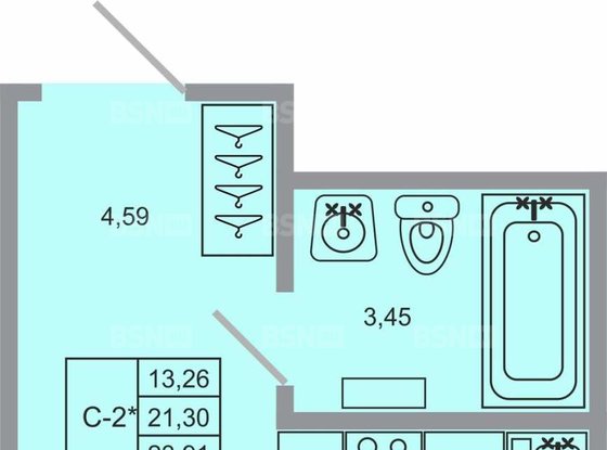 Продажа однокомнатной квартиры в новостройке - Бугры, Тихая улица, д.1 