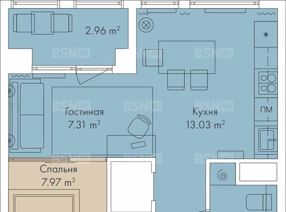 Аренда однокомнатной квартиры - Лиговский проспект, д.271 