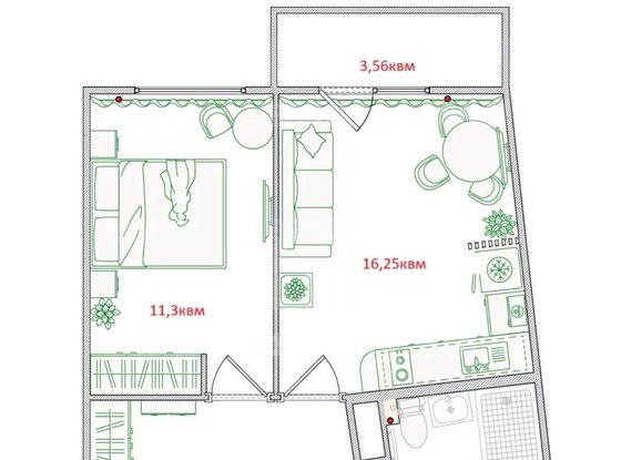 Продажа однокомнатной квартиры - Коломяжский проспект, д.13, корп.3 стр 1 