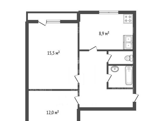 Продажа двухкомнатной квартиры - Пушкин, Железнодорожная улица, д.80 