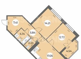 Продажа двухкомнатной квартиры в новостройке - Санкт-Петербург, Ленинский пр., уч. 270 (северо-западнее пересечения ул. Доблести и ул. Маршала Захарова) 