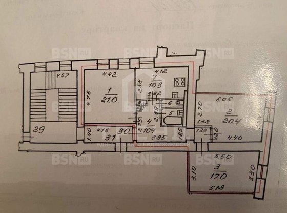 Продажа трехкомнатной квартиры - Бронницкая улица, д.2/70 