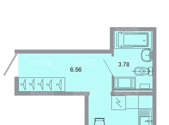 Продажа однокомнатной квартиры в новостройке - Бугры, Тихая улица, д.17 