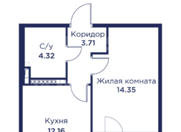 Продажа однокомнатной квартиры в новостройке - г. Санкт-Петербург, внутригородское муниципальное образование Санкт-Петербурга город Кронштадт, Цитадельская дорога, участок 10 