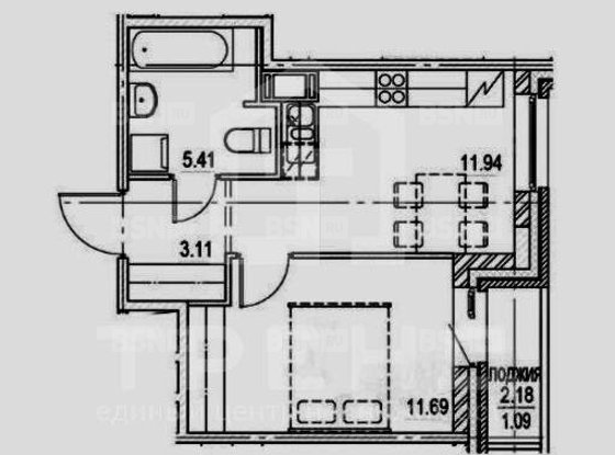 Продажа однокомнатной квартиры - Энгельса проспект, д.31 