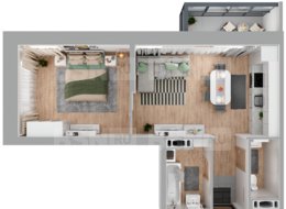 Продажа однокомнатной квартиры в новостройке - г. Санкт-Петербург, 3-я Конная Лахта, участок 9, (северо-восточнее дома 45, литера Д по 3-ей Конной Лахте)
 