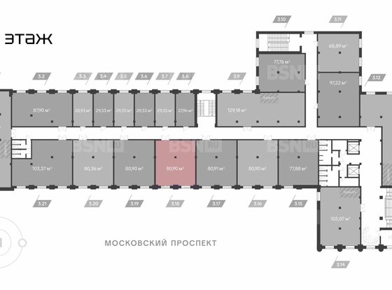 Продажа офиса - Московский проспект, д.114 