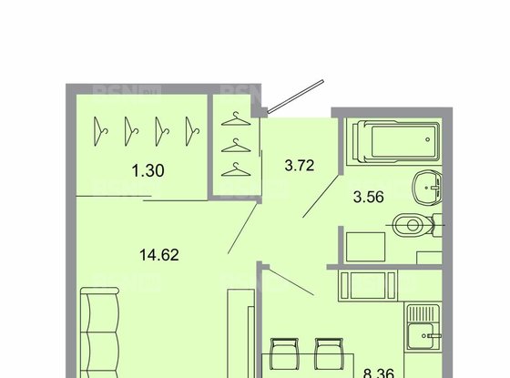 Продажа однокомнатной квартиры в новостройке - Бугры, Тихая улица, д.13, корп.1 