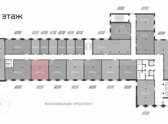 Продажа офиса - Московский проспект, д.114 