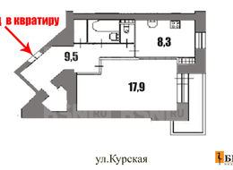 Продажа однокомнатной квартиры - Тамбовская, 33, литера А 