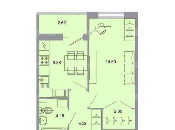 Продажа однокомнатной квартиры в новостройке - Бугры, Тихая улица, д.13, корп.1 