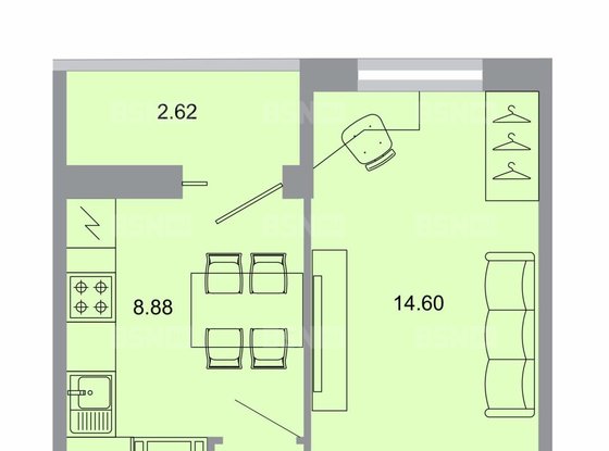 Продажа однокомнатной квартиры в новостройке - Бугры, Тихая улица, д.13, корп.1 
