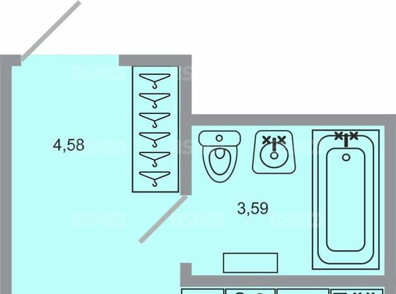 Продажа однокомнатной квартиры в новостройке - Бугры, Тихая улица, д.1 