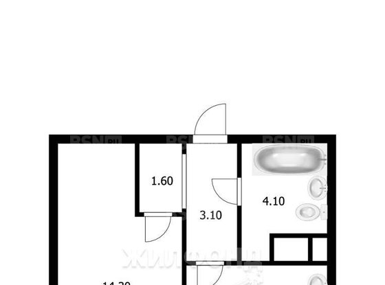 Продажа однокомнатной квартиры - Чарушинская улица, д.12, стр1 