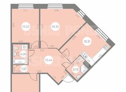 Продажа трехкомнатной квартиры в новостройке - г. Санкт-Петербург, ул. Маршала Захарова, дом 8, строение 1 