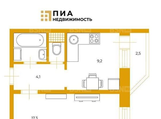 Продажа однокомнатной квартиры - Антонова-Овсеенко улица, д.5, корп.1 литера А 
