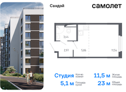 Продажа квартиры студии в новостройке - жилой комплекс Сандэй, 7.2 