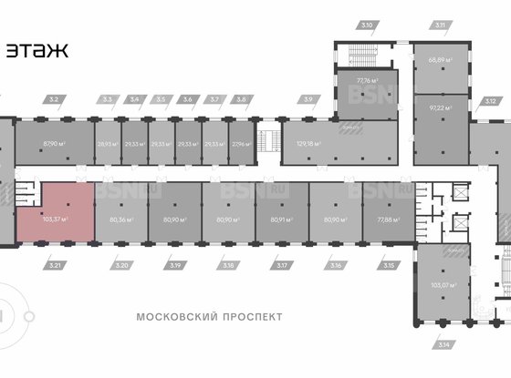 Продажа офиса - Московский проспект, д.114 