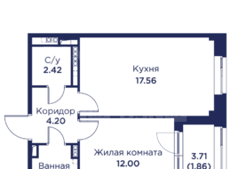 Продажа однокомнатной квартиры в новостройке - г. Санкт-Петербург, внутригородское муниципальное образование Санкт-Петербурга город Кронштадт, Цитадельская дорога, участок 10 
