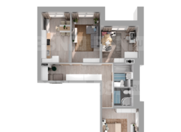 Продажа трехкомнатной квартиры в новостройке - ул. Заречная, д. 52, корп. 2 