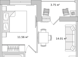 Продажа однокомнатной квартиры в новостройке - Санкт-Петербург, ул. Плесецкая 