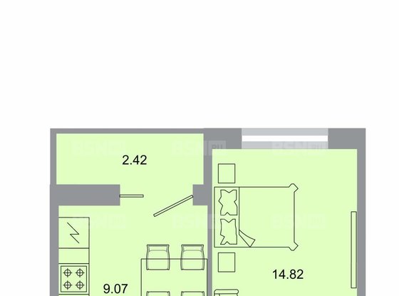 Продажа однокомнатной квартиры в новостройке - Бугры, Тихая улица, д.13, корп.3 