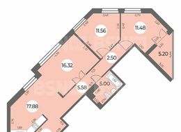 Продажа трехкомнатной квартиры в новостройке - Санкт-Петербург, Ленинский пр., уч. 269 (северо-западнее пересечения ул. Доблести и ул. Маршала Захарова) 