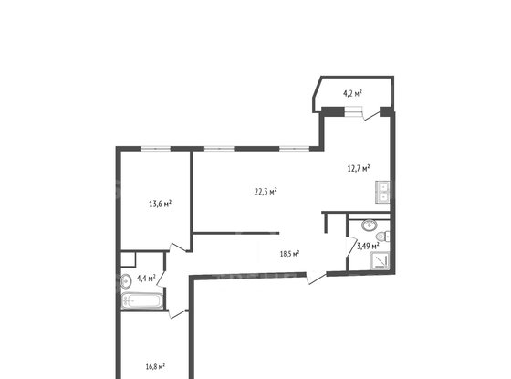 Продажа трехкомнатной квартиры - Мебельная улица, д.47, корп.1 