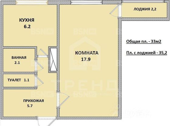 Продажа однокомнатной квартиры - Художников проспект, д.29, корп.2 