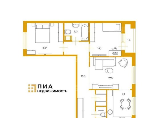 Продажа двухкомнатной квартиры - Кременчугская улица, д.17, корп.2 